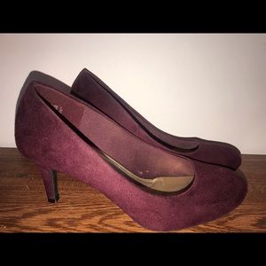 Burgundy Short Heels